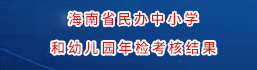 海南省2019年民办中小学和幼儿园年检考核结果